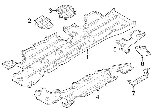 2024 Dodge Hornet SHIELD Diagram for 68606910AA