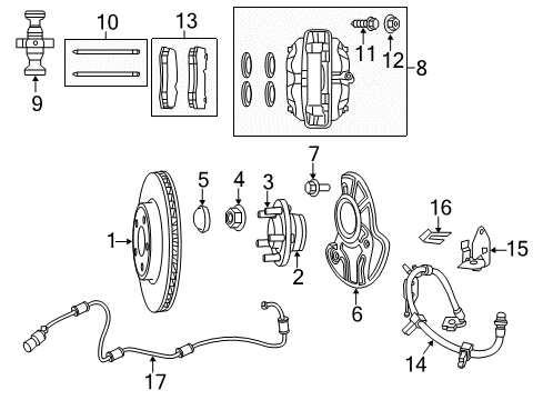 2023 Dodge Charger Front Brakes Diagram 2