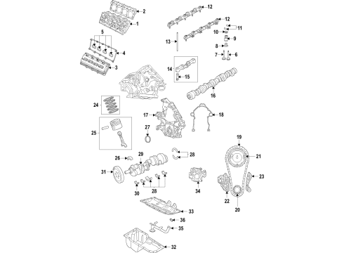 2014 Jeep Grand Cherokee ENGINE Diagram for 68223203AB