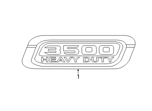 2023 Ram 3500 Exterior Trim - Hood Diagram