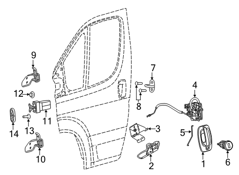 2022 Ram ProMaster 3500 POWER WINDOW Diagram for 7EN89JXWAA