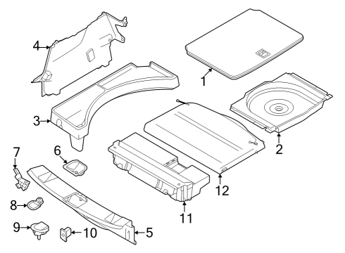 2023 Dodge Hornet Interior Trim - Rear Body Diagram