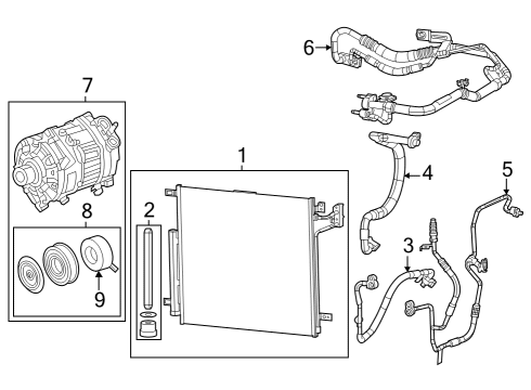 2022 Jeep Grand Cherokee A/C Compressor Diagram 2