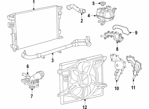 2020 Chrysler Voyager Pump-Water Diagram for 68311109AC