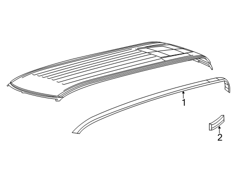 2022 Ram 1500 Exterior Trim - Cab Diagram 1