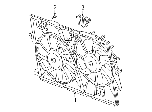 2023 Jeep Cherokee Cooling Fan Diagram 1