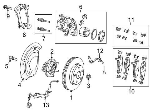 2023 Jeep Cherokee Front Brakes Diagram