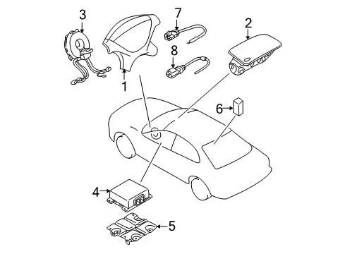 Spring-Air Bag Sensor Diagram for 8619A015