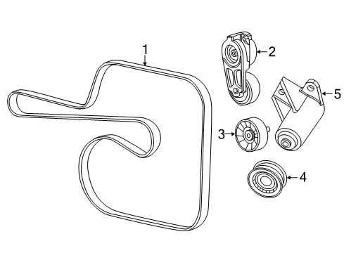 2022 Dodge Durango Belts & Pulleys Diagram 2