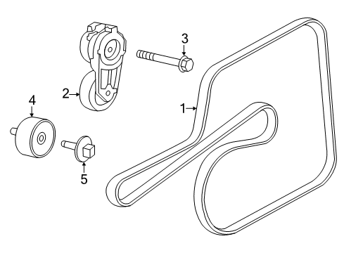 2023 Dodge Charger Belts & Pulleys Diagram 4