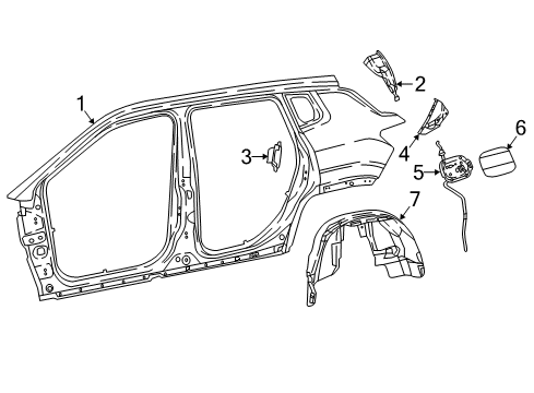 2023 Jeep Compass Tube-Fuel Filter Diagram for 68533564AA