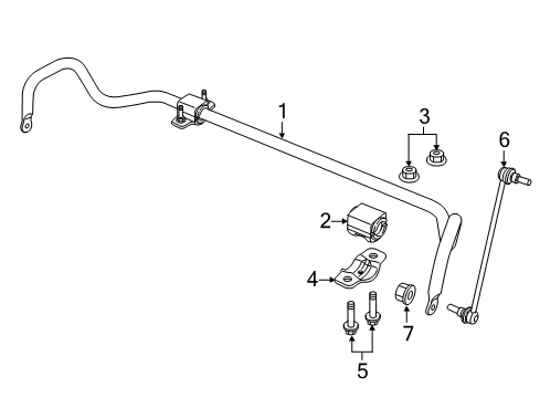 2022 Chrysler Pacifica Stabilizer Bar & Components - Front Diagram