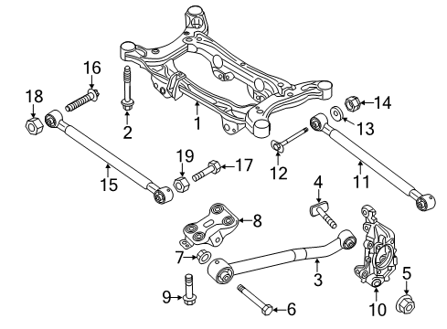 2017 Jeep Compass Arm-Rear Diagram for 68497378AA