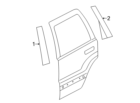 2019 Dodge Durango APPLIQUE-B PILLAR Diagram for 57010261AJ