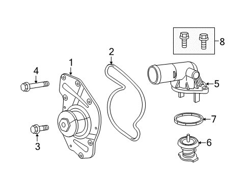 2022 Chrysler 300 Water Pump Diagram 1