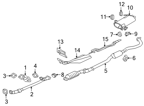 Hanger-Exhaust MUFFLER Diagram for MR968751