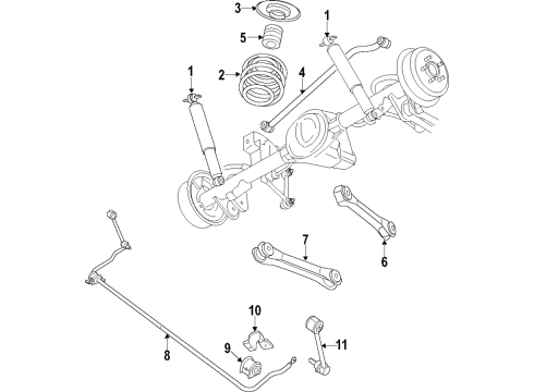 2021 Jeep Wrangler Bar-Rear Suspension Diagram for 68414188AA