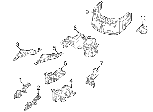 2023 Jeep Grand Cherokee Shield-Exhaust Diagram for 68450814AD