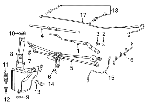 2021 Ram 2500 Wipers Diagram