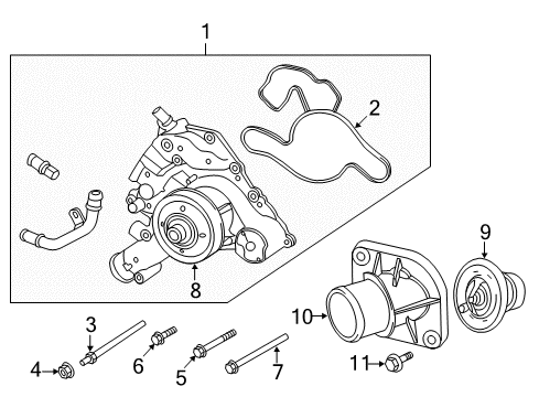 2022 Ram 1500 Classic Water Pump Diagram 2