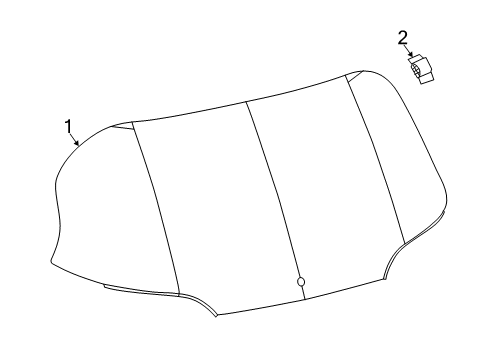 2022 Jeep Cherokee Glass - Lift Gate Diagram