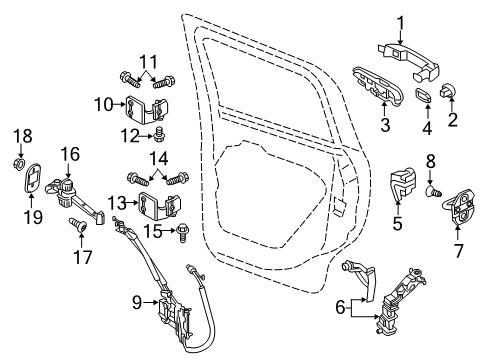 2021 Jeep Renegade Lock & Hardware Diagram 2