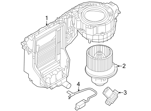 2023 Dodge Hornet HVAC Case Diagram 1