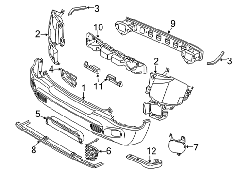 2023 Jeep Renegade Bumper & Components - Rear Diagram 2