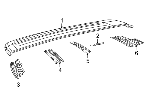 2021 Jeep Renegade Roof & Components Diagram