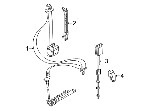 2021 Jeep Renegade Front Seat Belts Diagram