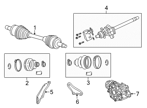 2023 Dodge Charger Carrier & Front Axles Diagram