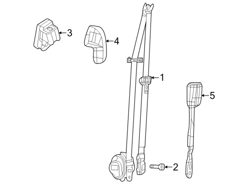 2023 Dodge Hornet Front Seat Belts Diagram