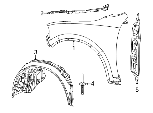 2022 Dodge Durango Fender & Components Diagram 2