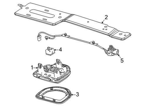 2023 Jeep Grand Cherokee L Overhead Console Diagram 2