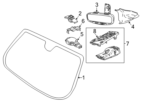 2023 Jeep Compass INSIDE REAR VIEW Diagram for 6WY72DX9AC