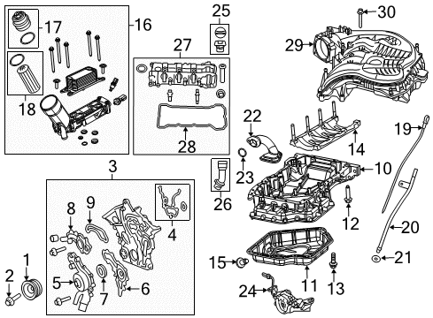 2023 Ram ProMaster 2500 Plenum-Intake Manifold Diagram for 4861867AI