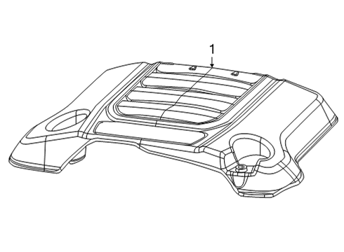 2023 Jeep Wagoneer Cover-Engine Diagram for 68433182AA