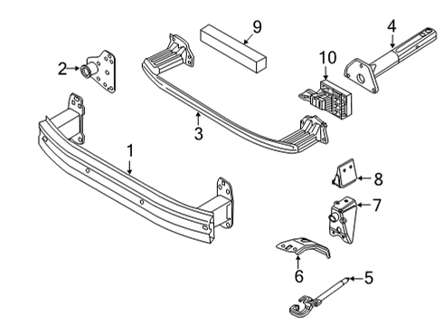 2022 Jeep Renegade Bumper & Components - Front Diagram 3