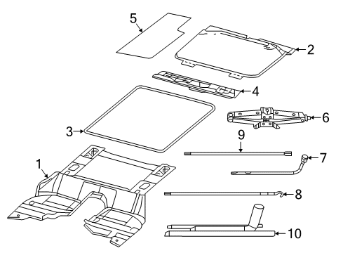 2022 Jeep Wrangler Interior Trim - Rear Body Diagram 1