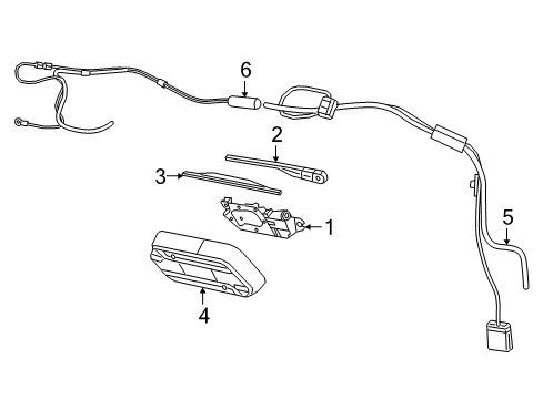 2023 Jeep Wrangler Wipers Diagram 1