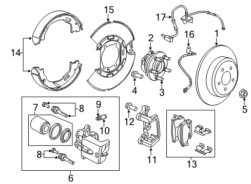 2023 Dodge Charger Rear Brakes Diagram 2