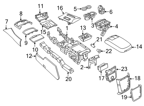 2023 Dodge Charger Console Diagram 3