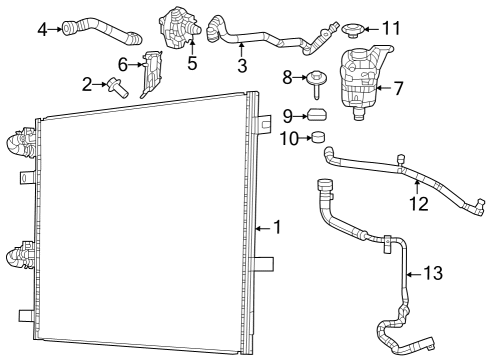 2024 Jeep Wagoneer AUXILIARY LOW TEMPERATURE Diagram for 68468128AA