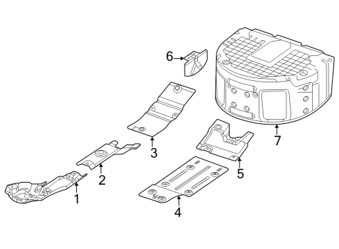 2024 Jeep Grand Wagoneer L Heat Shields Diagram