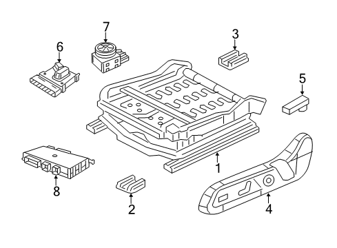 2023 Dodge Charger Tracks & Components Diagram 1