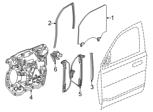 2022 Ram 1500 Front Door Diagram 1