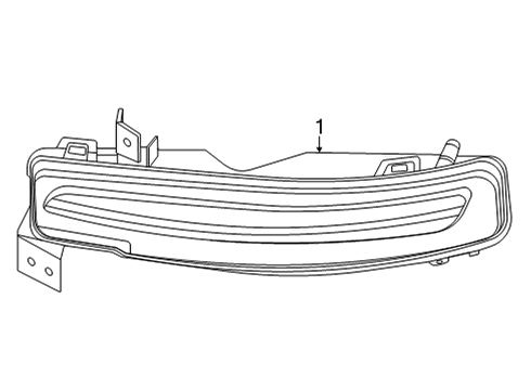 2023 Chrysler 300 Park & Signal Lamps Diagram