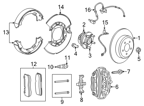 2023 Dodge Charger Rear Brakes Diagram 1