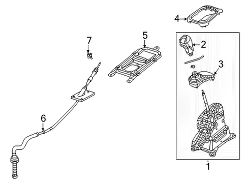 2021 Jeep Renegade Gear Shift Control - AT Diagram