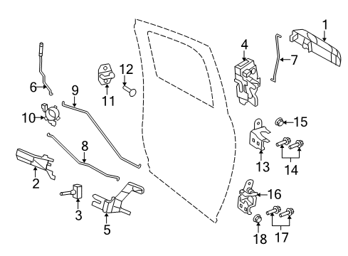 2016 Ram 3500 REAR DOOR LOWER Diagram for 68058533AD